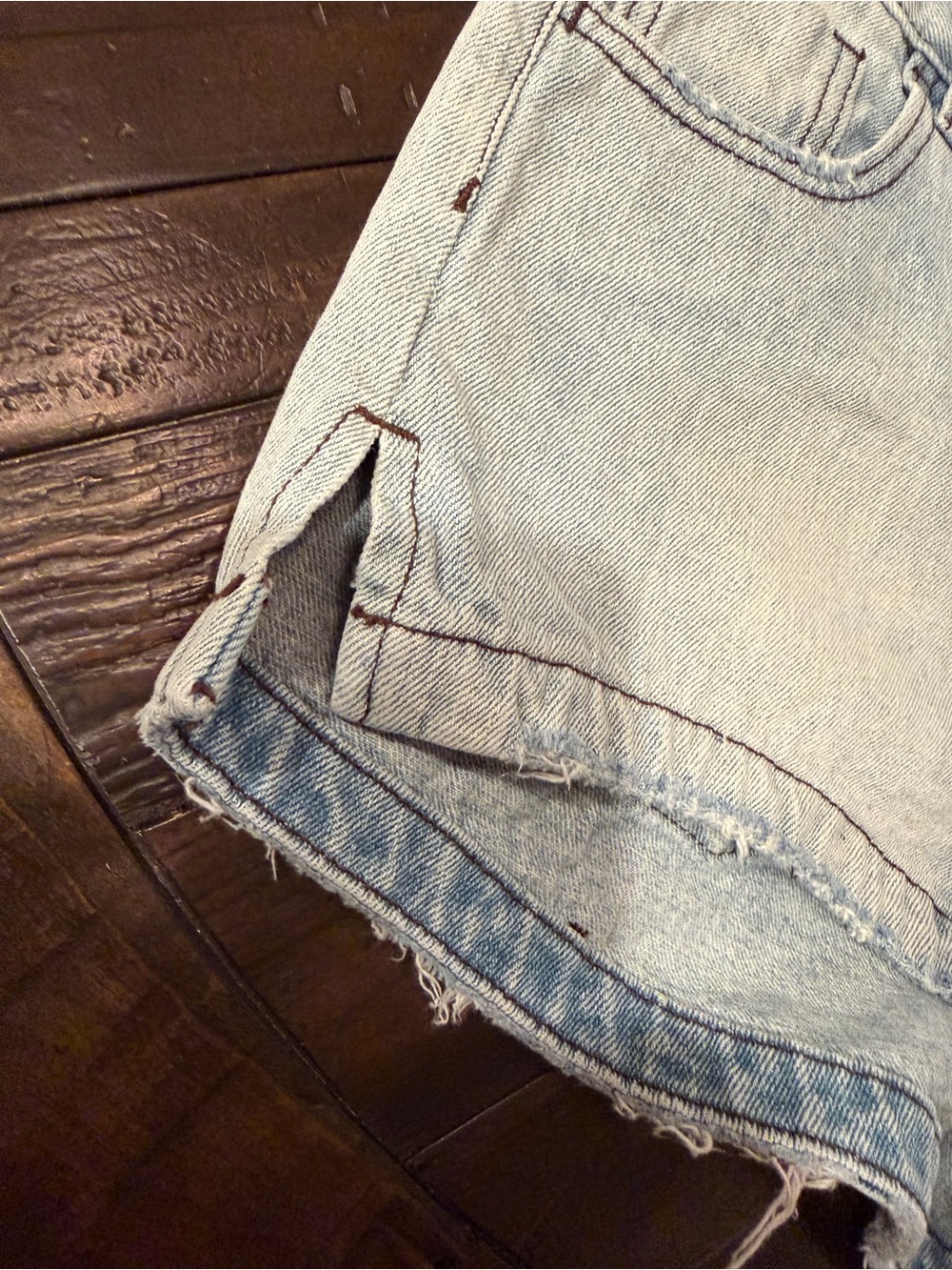 One Teaspoon Romeo Size 29 High-Rise Button-Front Denim Shorts - Picture 10 of 12